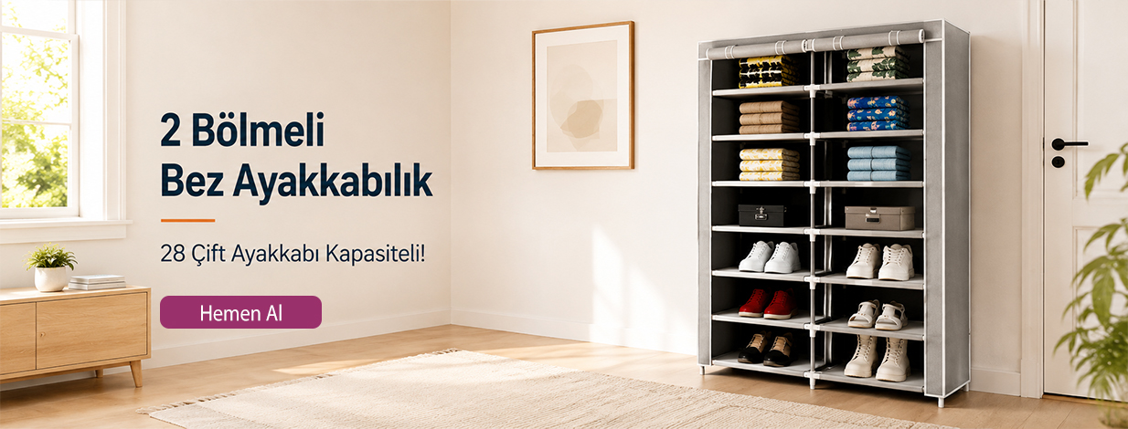 2 Bölmeli Ayakkabılık