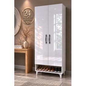24 Çift Kapasiteli Modern Kapaklı Ayakkabılık Dolabı | Çok Raflı Geniş Depolama Alanlı Beyaz Ayakkabı Dolabı 24 Çift Kapasiteli Modern Kapaklı Ayakkabılık Dolabı | Çok Raflı Geniş Depolama Alanlı Beyaz Ayakkabı Dolabı