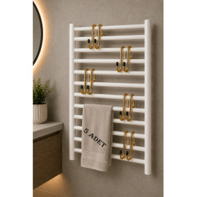 5'li Havlupan Askısı | Delmeden Takılan Banyo Havlu Askılığı 10x5 cm 5'li Havlupan Askısı | Delmeden Takılan Banyo Havlu Askılığı 10x5 cm