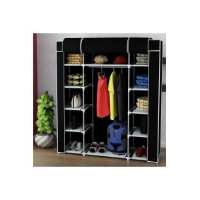 Çift Yandan Raflı, Kaliteli Pvc Profil Bez Dolap Çift Yandan Raflı, Kaliteli Pvc Profil Bez Dolap