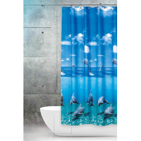 Dolphin Banyo Perdesi Duş Perdesi Çift Kanatlı 120x200cm BP8852-120X200 Dolphin Banyo Perdesi Duş Perdesi Çift Kanatlı 120x200cm BP8852-120X200