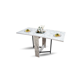 Portatif Kelebek Katlanır Ahşap Masa 60x120 Kahverengi