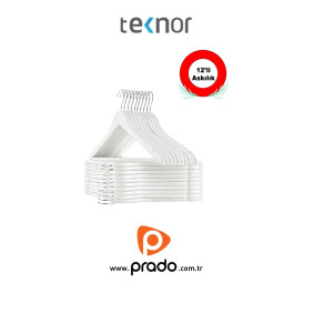 Teknor-Prado 12 Adet Ahşap Görünümlü Plastik A Kalite Siyah Stil Elbise Askısı Teknor-Prado 12 Adet Ahşap Görünümlü Plastik A Kalite Siyah Stil Elbise Askısı