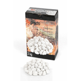 Tüplü Mangal için Lav Taşı (3kg) Beyaz